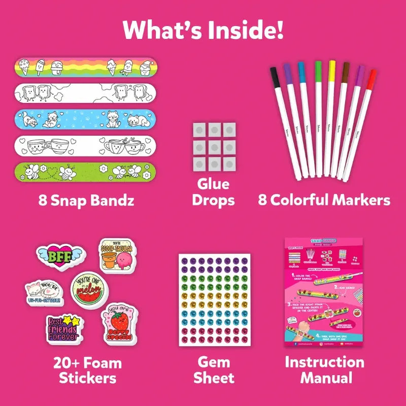 Skillmatics Art & Craft Activity Kits Snap Bandz Friendship Bands