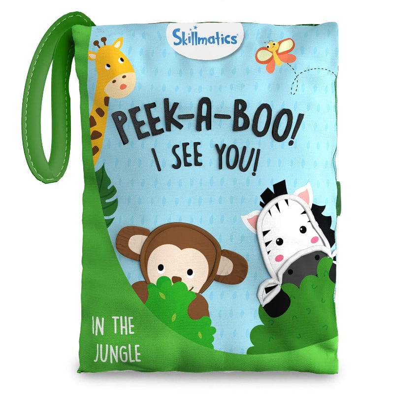Skillmatics Infant Sensory Toys Peek-A-Boo Soft Book - Jungle