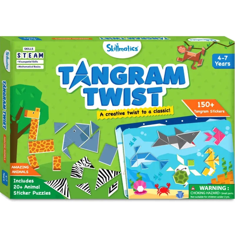 Skillmatics Sticker Activity Sets Tanagram Twist Animals
