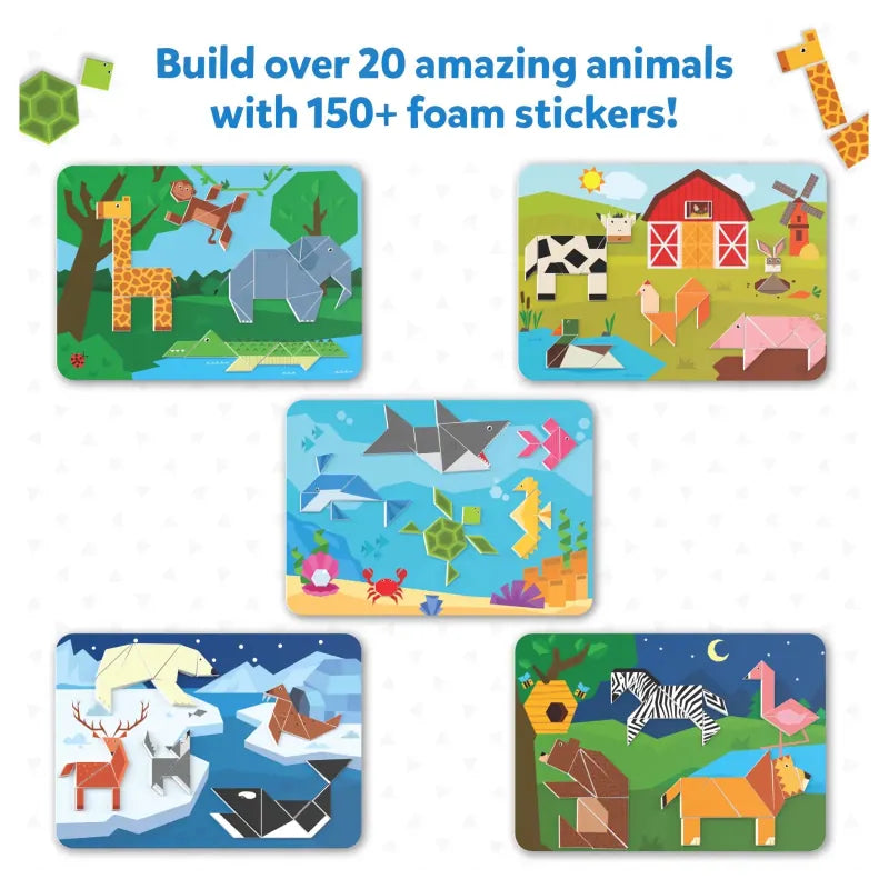 Skillmatics Sticker Activity Sets Tanagram Twist Animals
