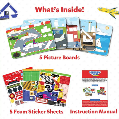 Skillmatics Sticker Activity Sets Tanagrams Things That Go
