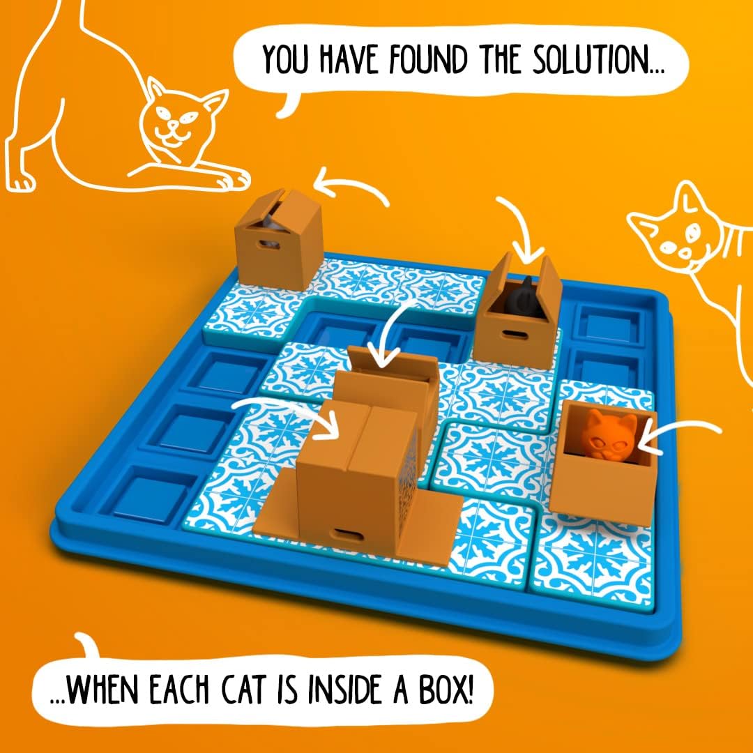 Smart Games Brain Teaser Games Cats & Boxes