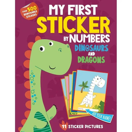 Sourcebooks Activity Books Default My First Sticker By Numbers: Dinosaurs and Dragons
