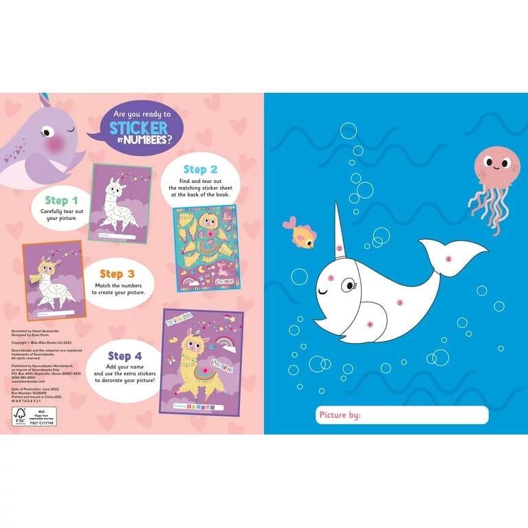 Sourcebooks Activity Books Default My First Sticker By Numbers: Magical Creatures