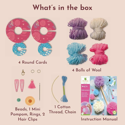 Speedy Monkey Art & Craft Activity Kits Lovely Box Pompom Kit