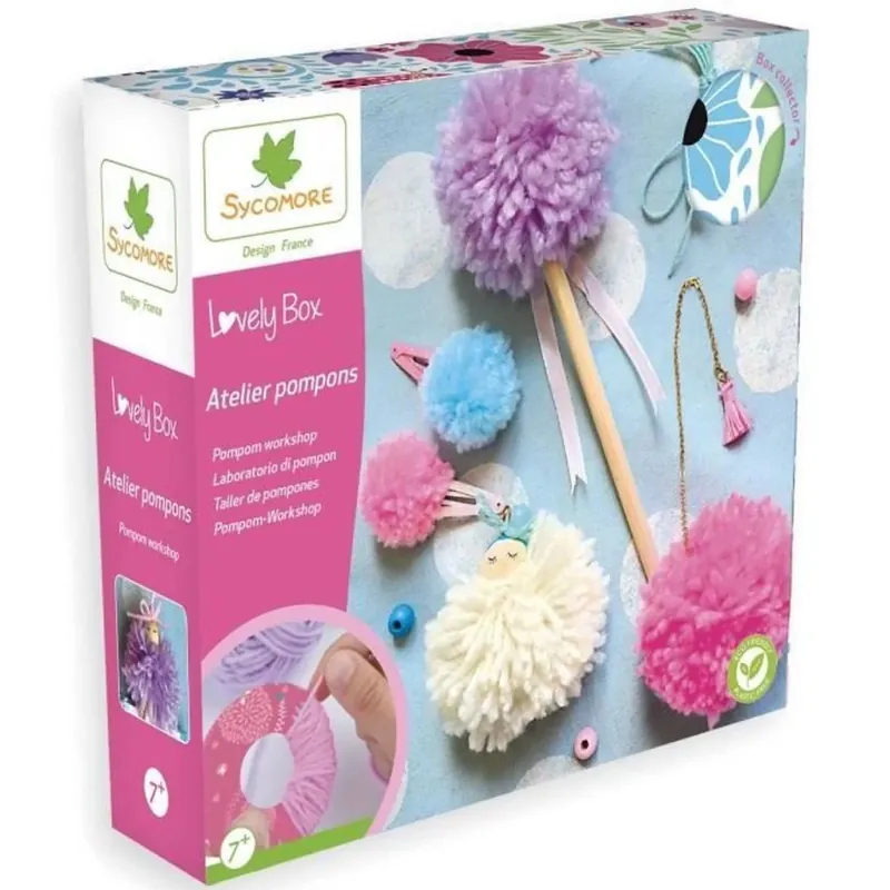 Speedy Monkey Art & Craft Activity Kits Lovely Box Pompom Kit