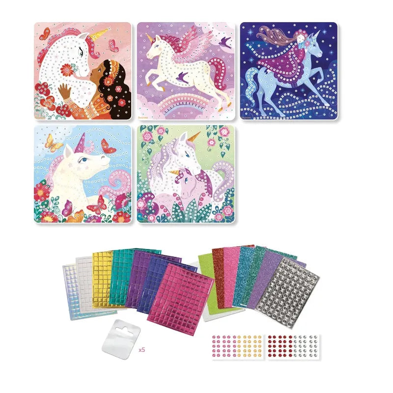 Speedy Monkey Art & Craft Activity Kits Stick n Fun - Unicorn Mosaics