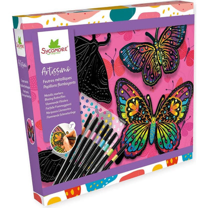 Speedy Monkey Coloring & Painting Kits Artissimo Flamobyant Butterflies