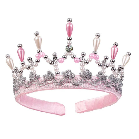 Speedy Monkey Dress Up Accessories Mary Pink Pearl Crown