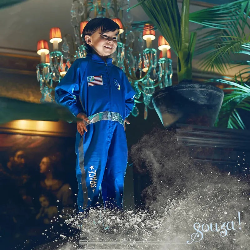 Speedy Monkey Dress Up Outfits Andre Blue Astronaut Suit (Sz 5-7)
