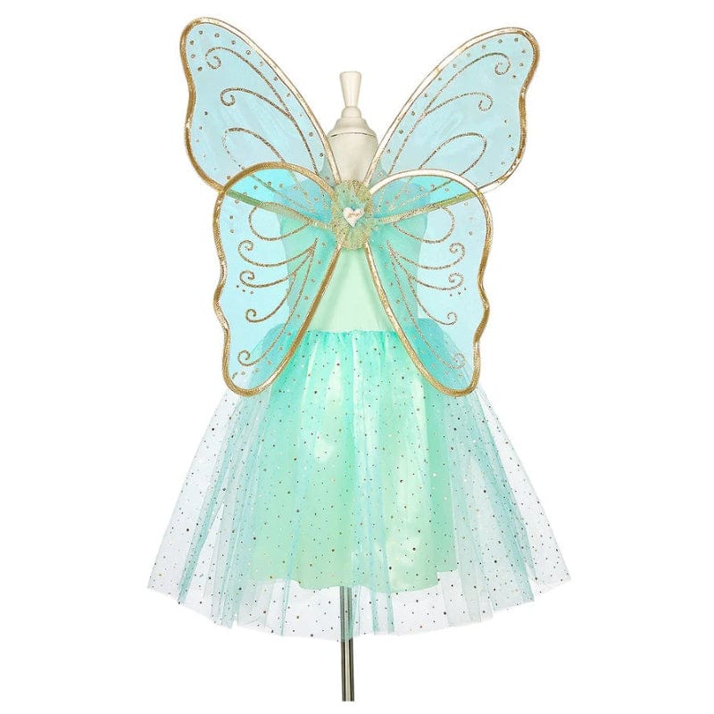 Speedy Monkey Dress Up Outfits Camille Fairy Dress & Wings - Green (5-7 yrs)