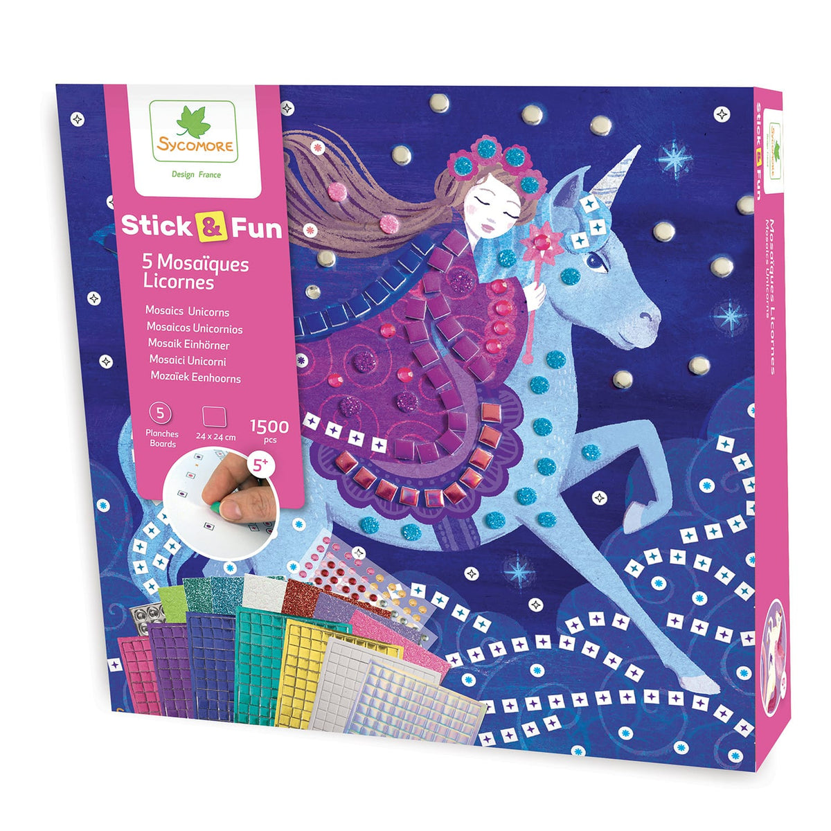 Speedy Monkey Stick n Fun Mosaics Unicorn