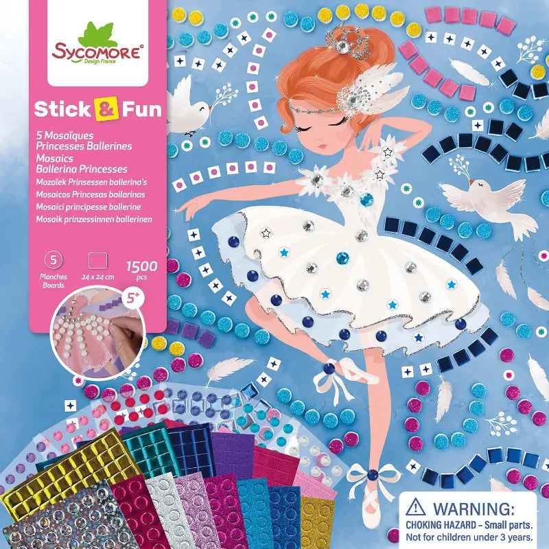 Speedy Monkey Sticker Activity Sets Stick n Fun - Ballerina Mosaics