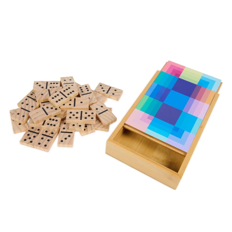 Spin Master Domino Games Colorful Classics Double 6 Dominoes