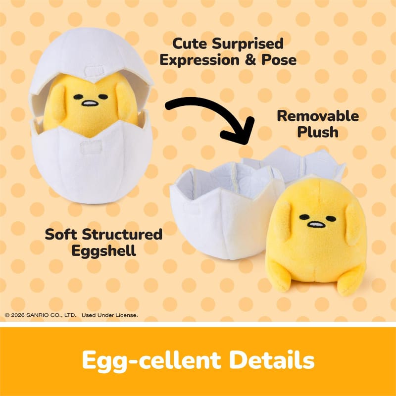 Spin Master Plush Food Gudetama in Eggshell