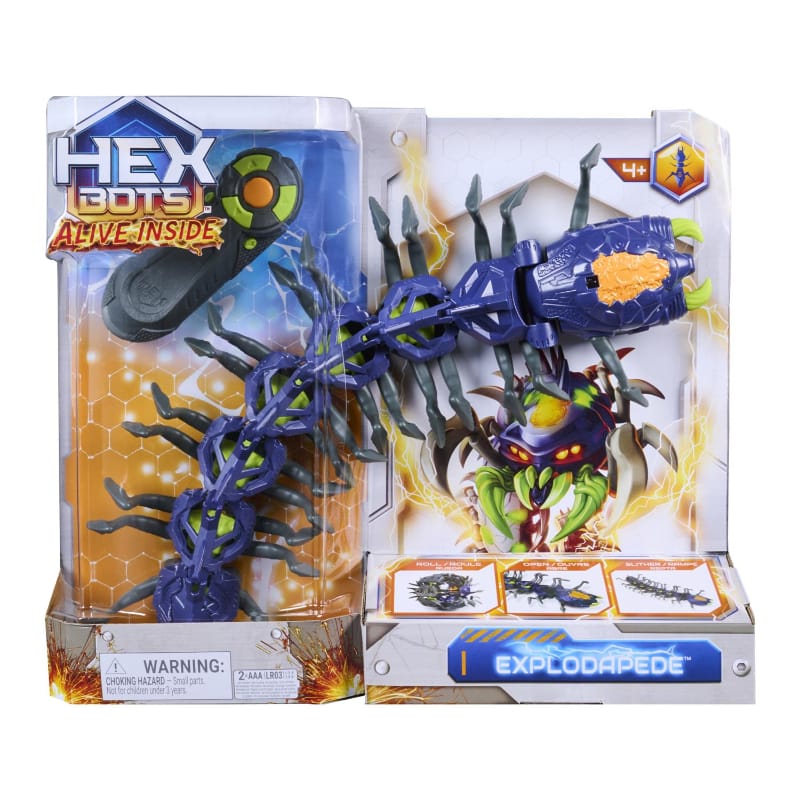 Spin Master Remote Controlled Toys Default Hex Bots: Exploding Centipede RC