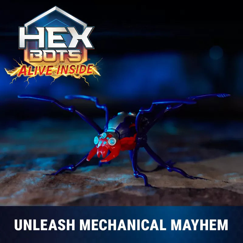 Spin Master Robotic Toys Hex Bots: Skitter Spider - Red