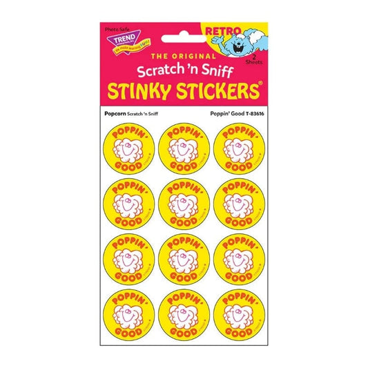 Stinky Stickers Scented Stickers Default Scratch n' Sniff Stickers - Poppin' Good (Popcorn)