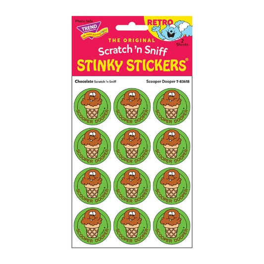 Stinky Stickers Scented Stickers Default Scratch n Sniff Stickers - Scooper Dooper (Chocolate Scent)