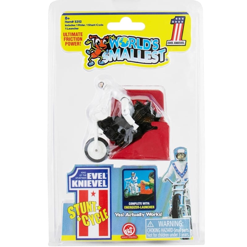 Super Impulse Gift World's Smallest - Evil Knievel Stunt Cycle