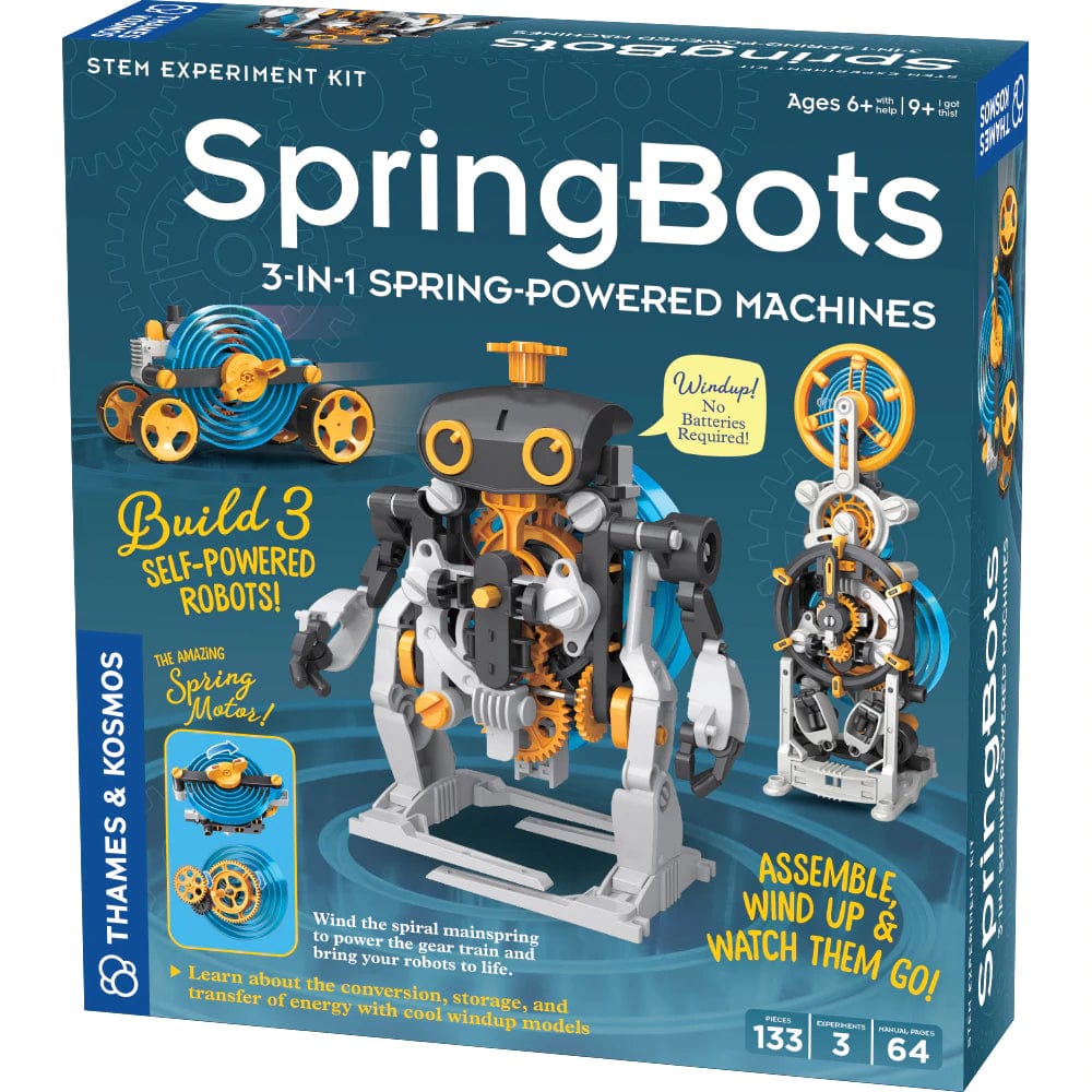 Thames & Kosmos Robot Kits SpringBots: 3-in-1 Spring-Powered Machines