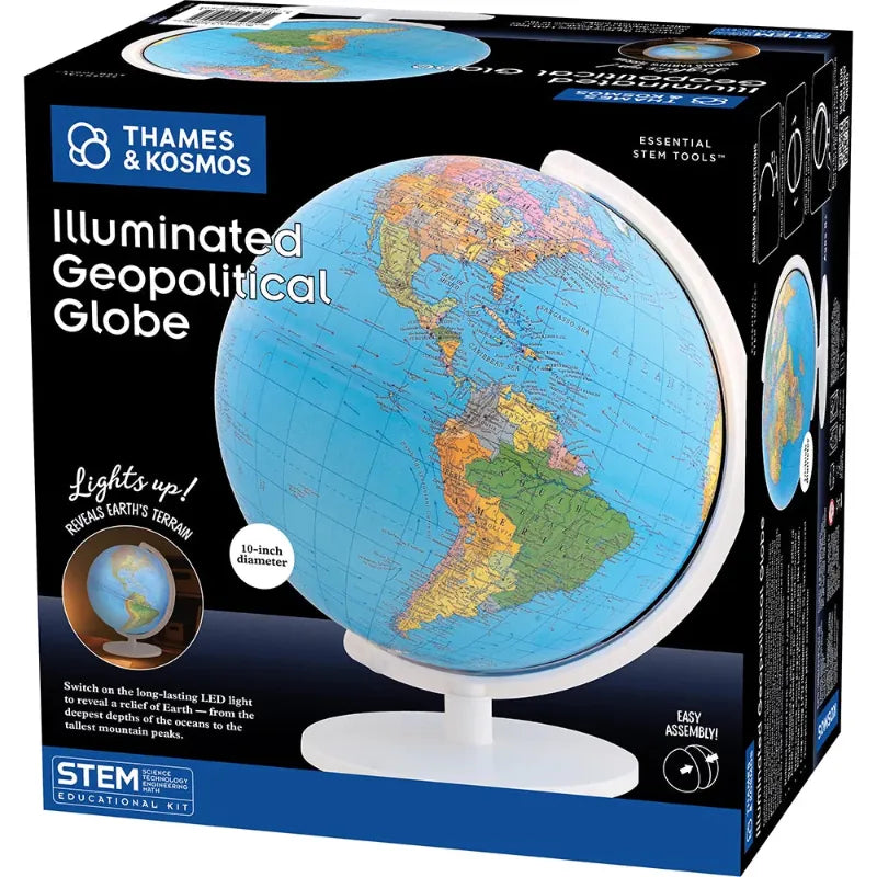 Thames & Kosmos Science & Nature Illuminated Geopolitical Globe