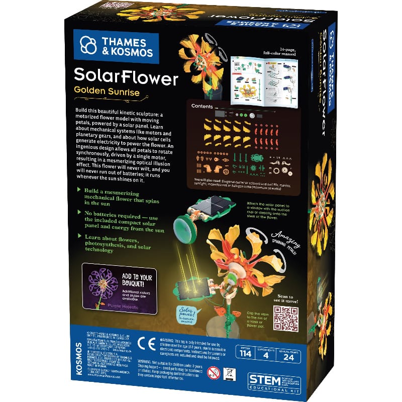 Thames & Kosmos STEM Toys SolarFlower - Golden Sunrise