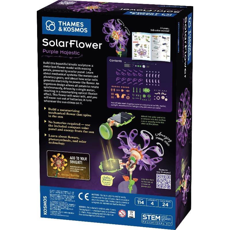 Thames & Kosmos STEM Toys SolarFlower - Purple Majestic