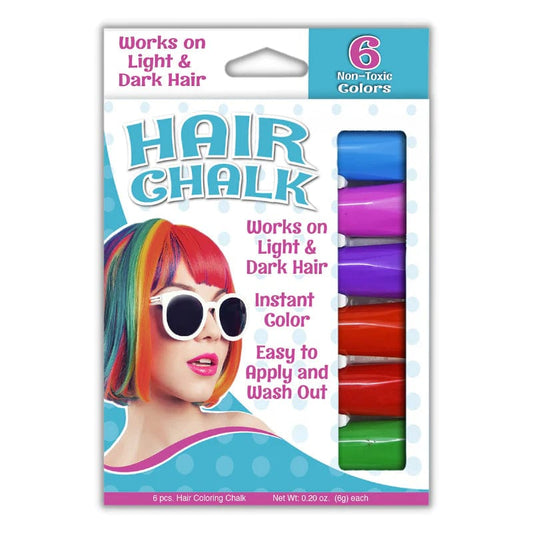 The Pencil Grip Dress Up Accessories Hair Chalk 6 Pack