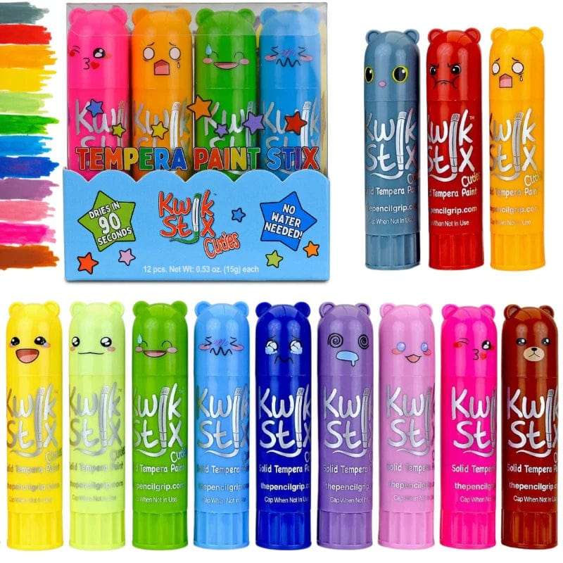 The Pencil Grip Markers, Pens, Brushes & Crayons Default Kwik Stix Cuties - 12 Pack