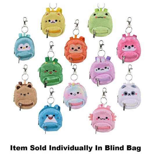 The Toy Network Blind Bags Mini Kawaii Plush  Backpack Clip Blind Bag
