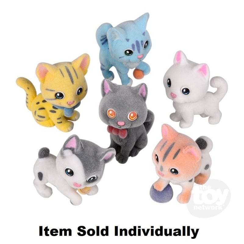 The Toy Network Gift Flocked Micro Cat (Assorted Styles)