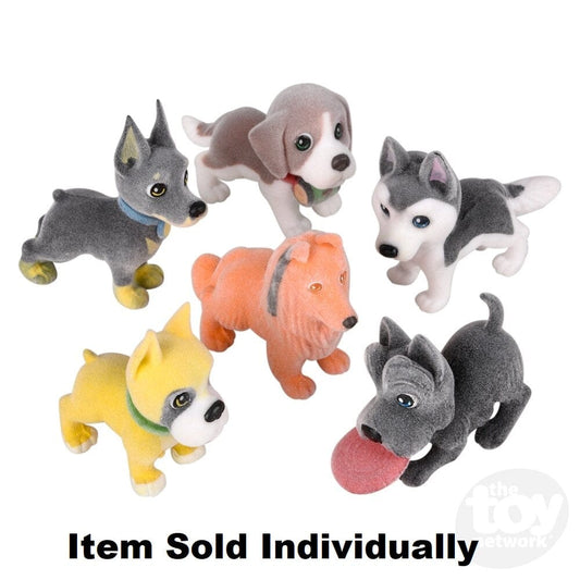 The Toy Network Gift Flocked Micro Dog (Assorted Styles)