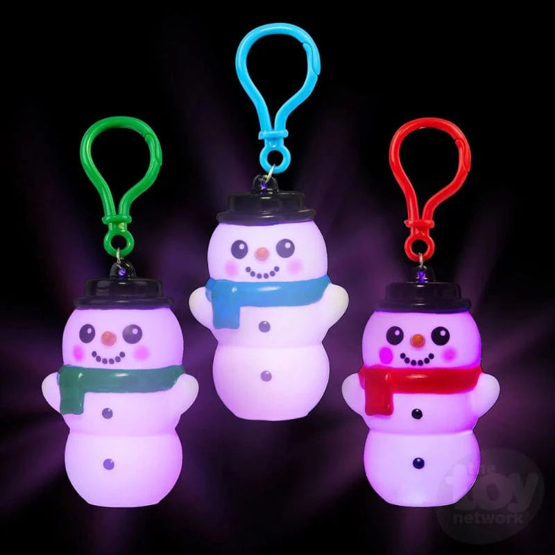 The Toy Network Gift Light-Up Snowman Clip (Assorted Colors)