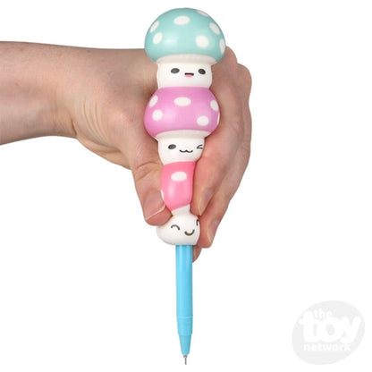 The Toy Network Markers, Pens, Brushes & Crayons Squish Mushroom Pen (Assorted Styles)