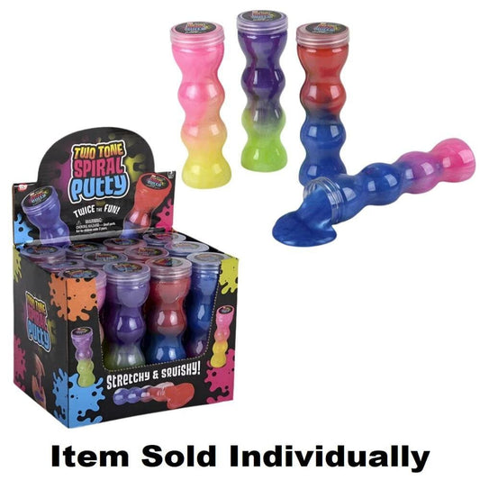 The Toy Network Slime Default Spiral Bottle Two Tone Slime (Assorted Colors)