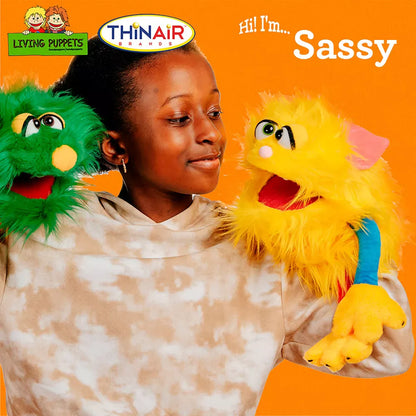 Thin Air Brands Hand Puppets Default Sassy Yellow Monster Puppet