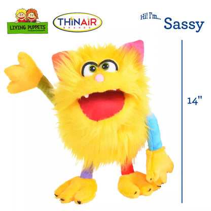 Thin Air Brands Hand Puppets Default Sassy Yellow Monster Puppet