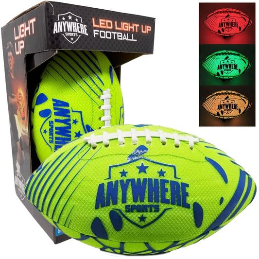 Thin Air Brands Physical Play Pro Glow Light-Up Football (Assorted Colors)