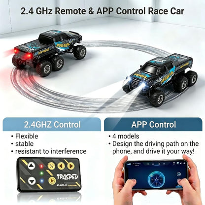 Thin Air Brands Remote Controlled Vehicles Mini RC 6-Wheel Truck & Trailer
