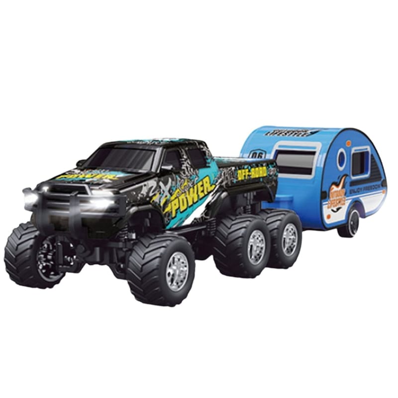 Thin Air Brands Remote Controlled Vehicles Mini RC 6-Wheel Truck & Trailer