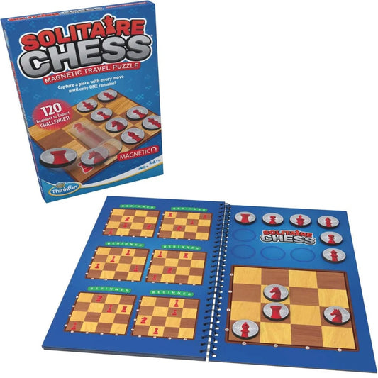 Thinkfun Travel Games Solitaire Chess Magnetic Travel Puzzle