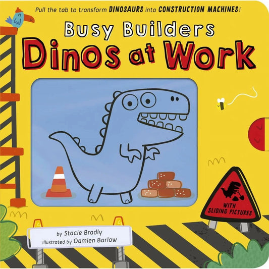 Tiger Tales Board Books Default Busy Builders: Dinos at Work (Pull the Tab Board Book)