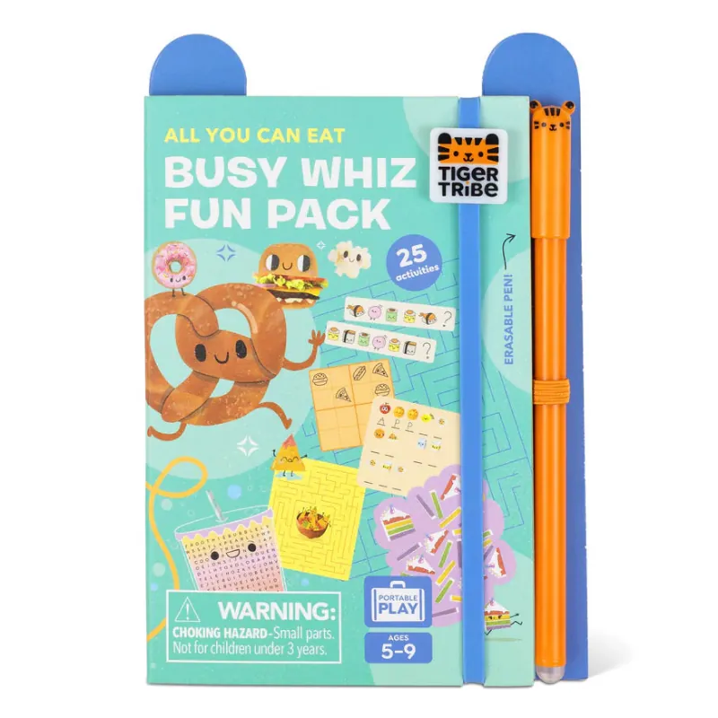 Tiger Tribe Activity Books Busy Whiz Fun Pack - All you Can Eat