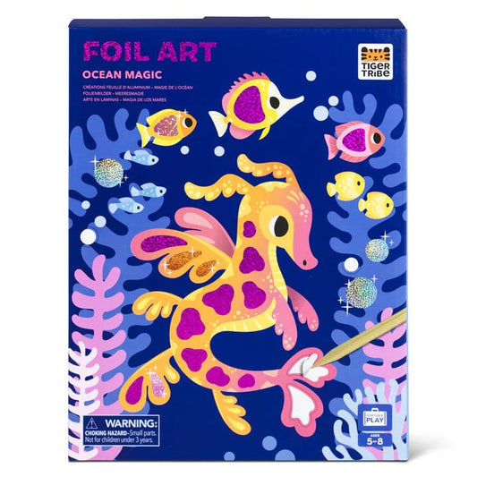 Tiger Tribe Art & Craft Activity Kits Default Foil Art - Ocean Magic