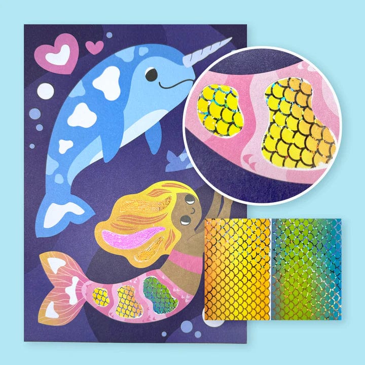 Tiger Tribe Art & Craft Activity Kits Default Foil Art - Ocean Magic