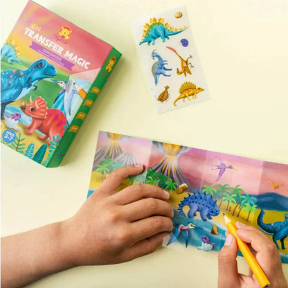 Tiger Tribe Art & Craft Activity Kits Mini Transfer Magic - Dinosaurs