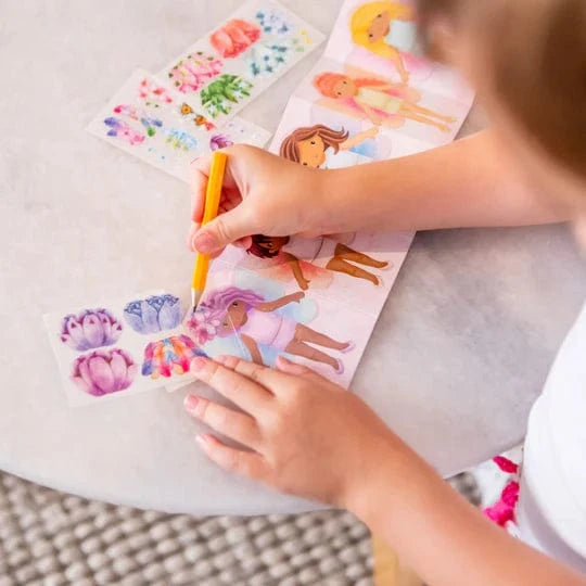 Tiger Tribe Art & Craft Activity Kits Mini Transfer Magic - Flower Fairies