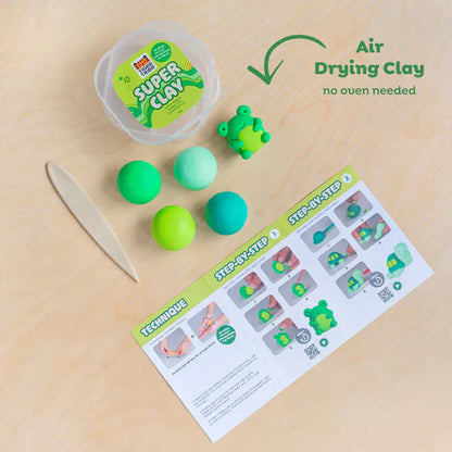 Tiger Tribe Clay Arts & Crafts Super Clay - Jungle (Greens)