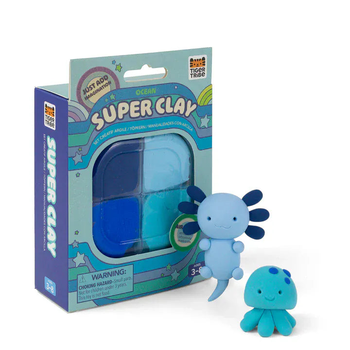 Tiger Tribe Clay Arts & Crafts Super Clay - Ocean (Blues)